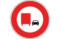 Panneau interdiction de dépasser au plus de 3.5 tonnes - B3A