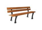 Banc public en bois exotique Burgos