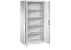 CP - Armoire d'atelier à portes battantes - H1950 x L930 x P600 mm - 4 tablettes, 450 kg max, livrée montée