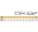 Étau de mesure / rectification vis de serrage largeur des mors 60 mm ouverture 32 mm hauteur des mors 23 mm Vertex V-VE20