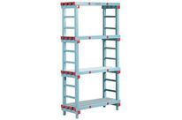 Poly-Store - Kit de départ Rayonnage Alimentaire - 1820x1000x600 mm - 4 Tablettes - Charge 200kg/tablette - Montage Facile