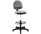 Siege Tissu Gris Repose Pieds Assise Hteur 58 A 83 Cm