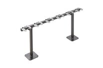 Mottez - Râtelier pour trottinettes 6 places - Acier époxy noir - Sur pied ou mural - Robuste et durable