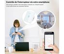 Interrupteur Mural Double Connecté Wifi Tactile BLANC - Silumen Home