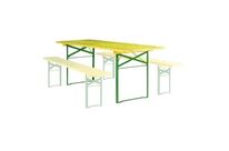 Table en bois rectangulaire pliante et empilable Pragues