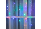 Rideau lumineux 100LED avec étoiles IP44 2x 0.7m - MULTICOULEUR