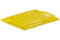 Couvercle pour caisse plastique ODETTE jaune L.300 x P.400 mm