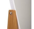 Miroir à poser en bambou rectangulaire 22x16cm - Blanc