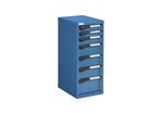 Armoire métallique 7 tiroirs NOVALP XS bleu Ral 5012