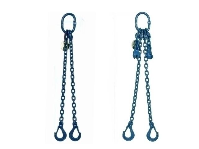 Elingues chaînes 2 brins avec crochets à verrouillage automatique | ECH201G1 - ECH203G1 