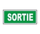 Panneau d'évacuation sortie