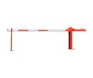 Croso - Barrière d'accès levante manuelle - Passage 8m - Aluminium Rouge/Blanc - Garantie 3 ans