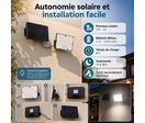 Pack de 10 - Projecteur Led Solaire Extérieur 9W IP65 Détecteur de Lumière et de Mouvement