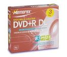 2.4x DVD+R Double Layer 3 Pack