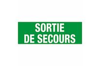 Panneau de secours et d&amp;#039;évacuation - &amp;quot;SORTIE DE SECOURS&amp;quot;