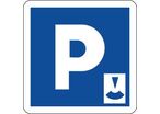 Panneau lieu aménagé pour le stationnement gratuit - C1b