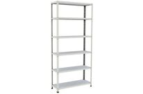 Manutan Expert - Rayonnage d&amp;#039;archives Rapid 2 - 1980x915x305mm - 6 tablettes métal - Gris - Charge 280kg/tablette - Montage sans outils