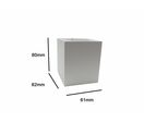 Applique Murale LED 3W IP44 Design Carré BLANC - Blanc Neutre 4000K - 5500K