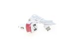 Chargeur Allume-Cigare 2 ports USB 2.4A + câble - Type C