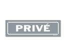 Panneau privé - Fond gris