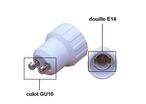 Adaptateur GU10 vers E14