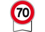 Panneaux temporaire de prescription B14 Limitation de vitesse 70km/h