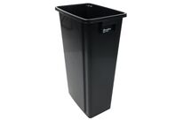 Manutan Expert - Poubelle de tri sélectif 80L Noir - Plastique Polypropylène - Recyclable et Recyclé - 10 ans Garantie