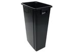 Manutan Expert - Poubelle de tri sélectif 80L Noir - Plastique Polypropylène - Recyclable et Recyclé - 10 ans Garantie