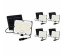 Pack de 4 - Projecteur Led Solaire Extérieur 9W IP65 3-CCT Détecteur de Lumière et de Mouvement