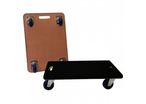 Plateau roulant en contreplaqué avec revêtement en caoutchouc