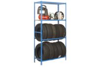 Rayonnage à pneus avec étagères