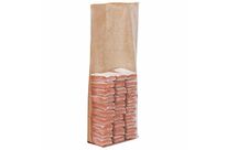 Sachet polypropylène dos kraft brun avec fond carton - kg 12 x 27,5 cm