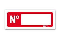 Etiquette N° extincteur