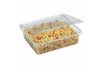 Boîte rectangulaire à couvercle charnière