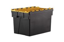 Bac navette 69 litres 600x400 couvercle Jaune H.400 mm