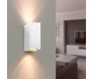 Applique Murale LED Carrée IP44 double faisceau GU10 - Noir