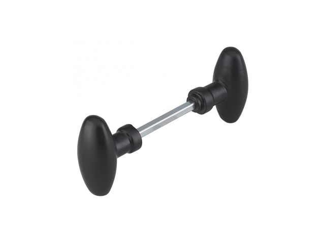 THIRARD - Bouton double ovoide carré 6x90mm 1 portée noir