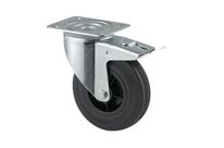 Roulette Pivotante Avec Frein Force:100 Kg H Ht:155 Mm