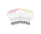 Pack de  10 - Ampoule LED Connectée Wifi E27 11W G95 RGBW