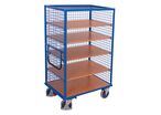 Chariot à 5 étagères côtés grillagés