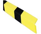 AE&amp;T - Amortisseur de chocs angle - Paquet 10 bandes - Polyéthylène Noir/jaune 14mm - Protection angles