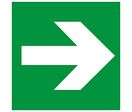 Panneau de secours et d'évacuation - "FLÈCHE DIRECTIONNELLE"