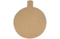 Rond avec languette carton or/noir Ø80mm (x200) Firplast