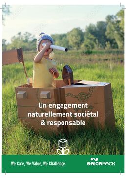 Saica Plaquette Développement Durable