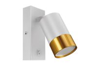 Applique Orientable avec Interrupteur pour Ampoule GU10 - Blanc