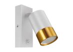 Applique Orientable avec Interrupteur pour Ampoule GU10 - Blanc