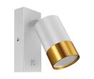 Applique Orientable avec Interrupteur pour Ampoule GU10 - Blanc