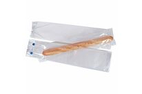 Sac baguette liassé micro-perforé - 12,5 x 70 + 3,5 cm
