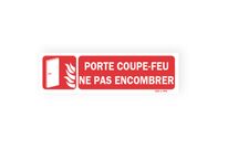Panneau porte coupe-feu ne pas encombrer