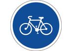 Panneau piste ou bande cyclable obligatoire - B22a